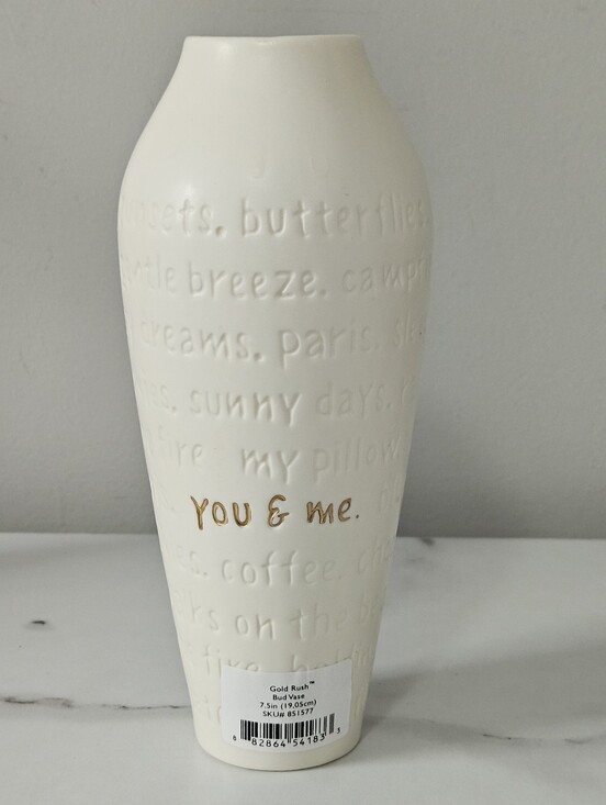 Lenox Other - LENOX Gold Rush "You & Me" Bud Vase (7.5")